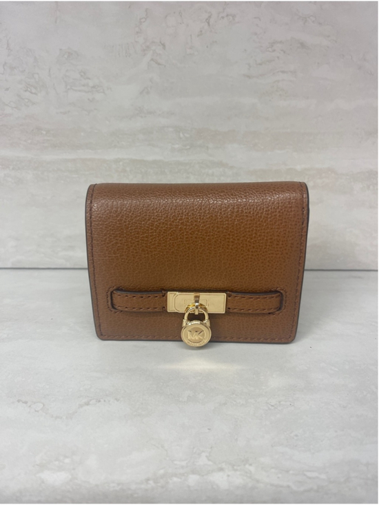Michael Kors Handbags - Michael Kors Moderne Small Leather Wallet Brown